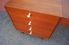 George Nelson Walnut Double Dresser with Vanity by George Nelson for Herman Miller - 2083262