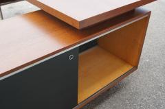 George Nelson Walnut EOG Desk with Storage Unit by George Nelson for Herman Miller - 398639