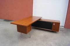 George Nelson Walnut EOG Desk with Storage Unit by George Nelson for Herman Miller - 398643