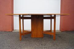 George Nelson Walnut Gate Leg Dining Table Model 4656 by George Nelson for Herman Miller - 2380502