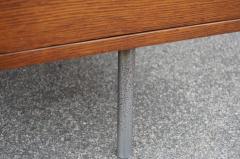 George Nelson Walnut and Steel Desk by George Nelson for Herman Miller - 695908