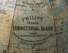 George Philip Antique English Philips Globe on Stand Circa 19202 - 1614887