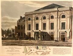 George Sidney Shepherd View of The Surrey Theatre London 1814 Copper Plate Engraving - 3529880