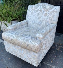 George Smith George Smith Fully Upholstered Club Chair W Ikat Silk Velvet - 2665125