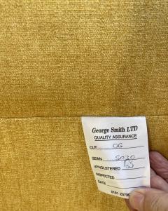 George Smith George Smith Signature Scroll Arm Yellow Chenille Sofa - 2483486