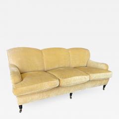 George Smith George Smith Signature Scroll Arm Yellow Chenille Sofa - 2486212