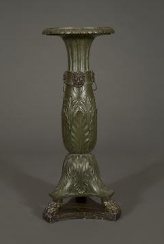 George Smith PAIR OF CARVED WOOD AND FAUX BRONZE TORCH RES RELATED TO A DESIGN - 3914186