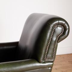 George Smith Pair of George Smith Style Leather Armchairs - 4581339