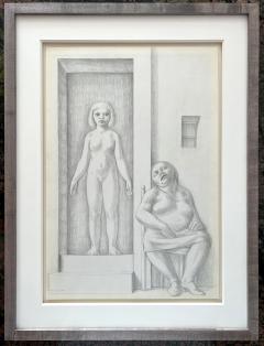 George Tooker Two Women Erotic Nude Woman Lesbian Dream Existential Magic Realism - 3282591