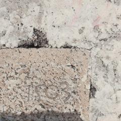George Tzannes Corner Stone at Chora Castle Figurative Painting with Architectural Detail - 3816245