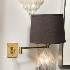 George W Hansen Pair of Mid Century Articulating Wall Sconces by George Hansen for Metalarte - 3352378