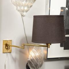 George W Hansen Pair of Mid Century Articulating Wall Sconces by George Hansen for Metalarte - 3352392