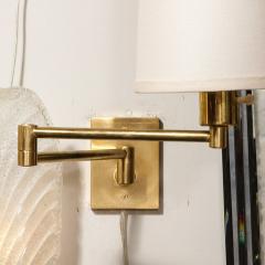 George W Hansen Pair of Mid Century Articulating Wall Sconces by George Hansen for Metarlarte - 3375809