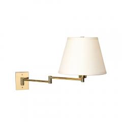 George W Hansen Pair of Mid Century Articulating Wall Sconces by George Hansen for Metarlarte - 4163501