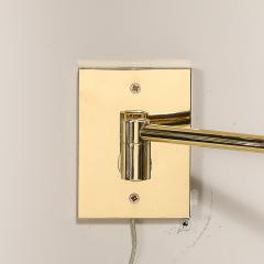George W Hansen Pair of Mid Century Articulating Wall Sconces by George Hansen for Metarlarte - 4163502