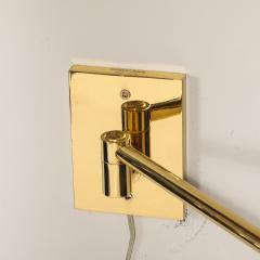 George W Hansen Pair of Mid Century Articulating Wall Sconces by George Hansen for Metarlarte - 4163504