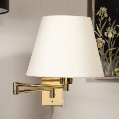 George W Hansen Pair of Mid Century Articulating Wall Sconces by George Hansen for Metarlarte - 4163521