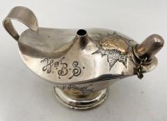 George W Shiebler Shiebler Mixed Metal Sterling Silver Cigar Lighter from Late 19th Century - 3255836