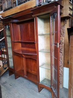 George Walton Liberty Co A Mahogany Display Cabinet with Floral Mother of Pearl Decoration - 4183100