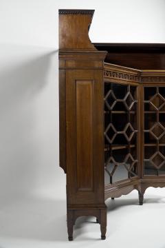 George Washington Jack George Jack Morris Co Two Aesthetic Movement Walnut glazed corner cabinets  - 4183114