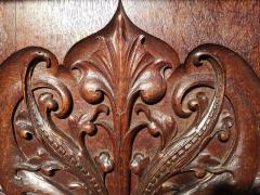 George Washington Jack George Jack Morris Co attr Arts Crafts oak carved library table double desk - 4191782