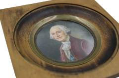 George Washington Portrait in Wooden Porthole Frame Mid 19th Century - 3874415