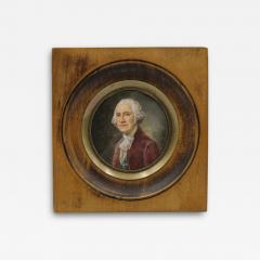 George Washington Portrait in Wooden Porthole Frame Mid 19th Century - 3878523