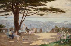 Georges Binet 20th century Impressionist style painting of Le Havre by Binet - 4225749