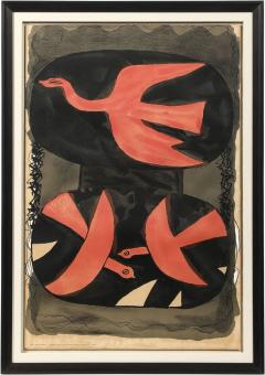 Georges Braque Untitled Lithograph by Georges Braque France c 1960 - 4412840