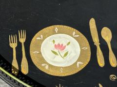 Georges Briard MID CENTURY FORNASETTI STYLE ELEGANT DINNER SETTING TRAY TABLE BY GEORGES BRIARD - 4560219