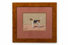 Georges Busson Art Deco Beagle Watercolor 1 - 3185155