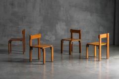 Georges Candilis Dining Chairs by Georges Candilis Anja Blomstedt for Sentou 1968 France - 4606689