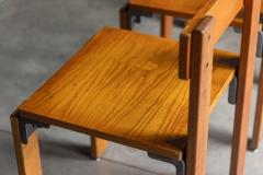 Georges Candilis Dining Chairs by Georges Candilis Anja Blomstedt for Sentou 1968 France - 4606764