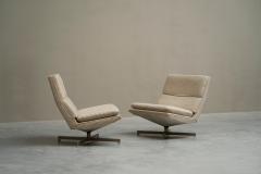 Georges Charles van Rijk Georges Charles van Rijk Pair of Swivel Lounge Chairs for Beaufort Belgium 1960s - 4395734