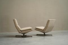 Georges Charles van Rijk Georges Charles van Rijk Pair of Swivel Lounge Chairs for Beaufort Belgium 1960s - 4395902