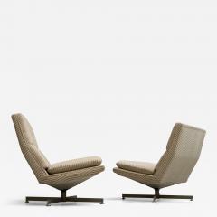 Georges Charles van Rijk Georges Charles van Rijk Pair of Swivel Lounge Chairs for Beaufort Belgium 1960s - 4396904