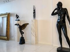 Georges Colin Icarus Muscular Man Nude Bronze with Wings Signed G Colin and stamped 5888 - 4689640