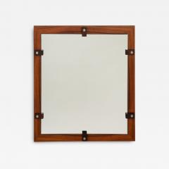 Georges Coslin Georges Coslin Wood Wall Mirror circa 1960 - 3930741