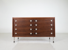 Georges Coslin Mid Century Modern Georges Coslin Wooden Sideboard Italy 1960s - 3353190