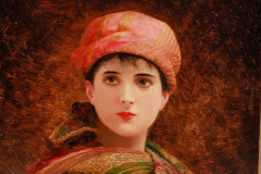 Georges Croegaert Belgium 1848 1923 A Portrait of A Young Orientalist Woman - 2713012