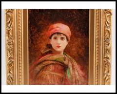 Georges Croegaert Georges Croegaert Belgium 1848 1923 A Portrait of A Young Orientalist Woman - 3880734