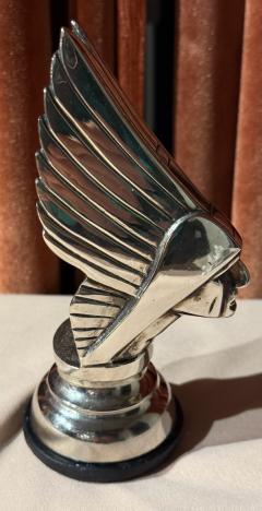 Georges Darel Georges Darel Silver Plated Indian Head Car Mascot France c 1930s - 4217279