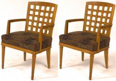 Georges Deveche Georges Deveche pair of refined carved oak pair of chairs - 1595380