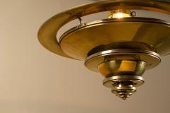 Georges Halais Art Deco Lamp in Brass by Georges Halais France 1930s - 4570529