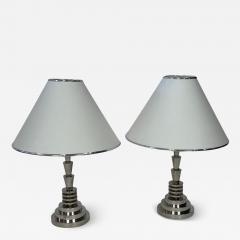 Georges Halais Art Deco Pair of Table Lamps by George Halais - 3034364