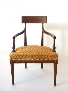 Georges Jacob Louis XVI Neoclassical Fauteuils Attributed to Georges Jacob Pair circa 1785 - 4324064