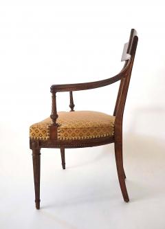 Georges Jacob Louis XVI Neoclassical Fauteuils Attributed to Georges Jacob Pair circa 1785 - 4324069