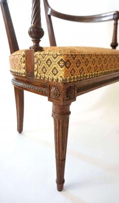 Georges Jacob Louis XVI Neoclassical Fauteuils Attributed to Georges Jacob Pair circa 1785 - 4324071