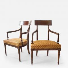Georges Jacob Louis XVI Neoclassical Fauteuils Attributed to Georges Jacob Pair circa 1785 - 4326121