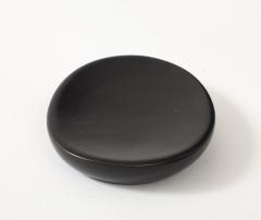 Georges Jouve Black Ceramic Galet Vide Poche France c 1950 - 4509784
